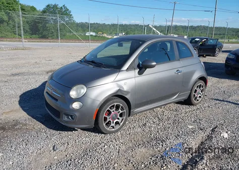 2012 Fiat 500 Sport z USA, uszkodzony, nr VIN 3C3CFFBR6CT113635